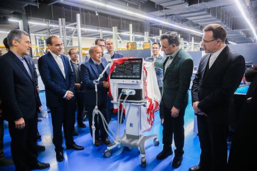 افتتاح خط تولید سی تی اسکن و شروع صادرات ونتیلاتور ایرانی